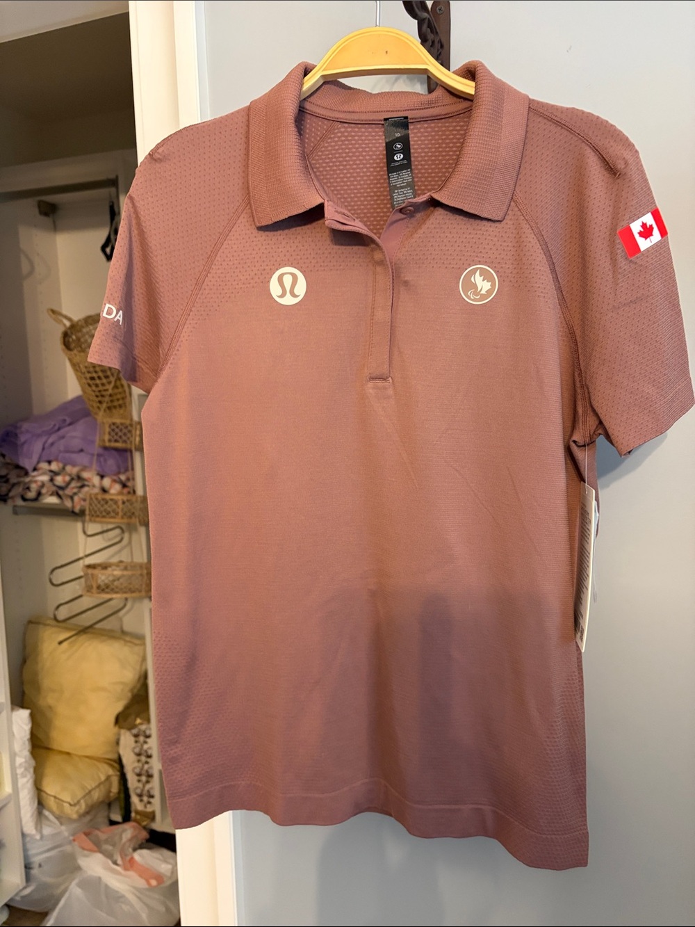 lululemon athletica Women's Dusty Rose Short Sleeve Polo